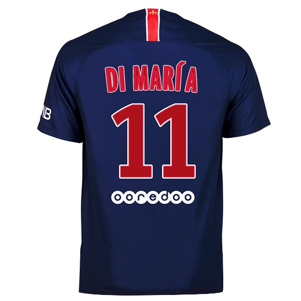 Maillot Football Paris Saint Germain Domicile Di Maria 2018-19 Bleu